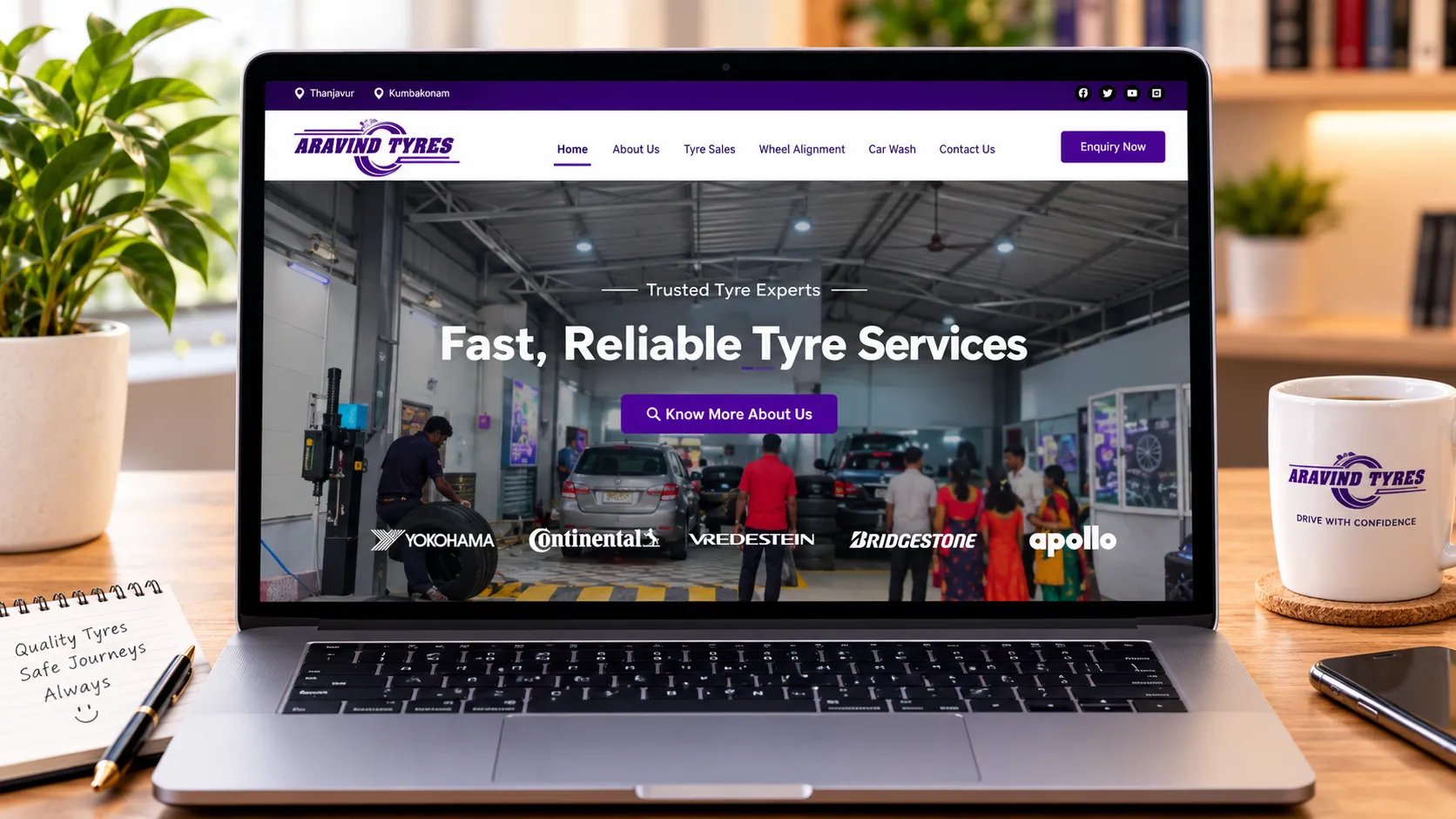 Automobile website design and development by YOGA’S IT Solutions for automotive businesses