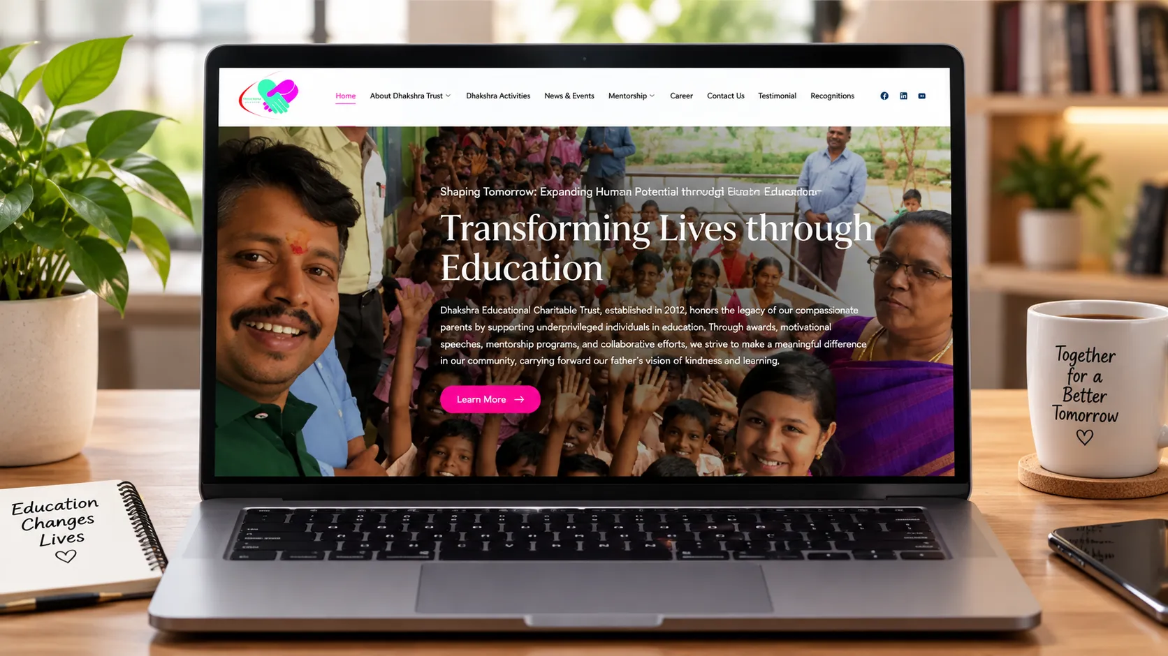 Non-profit organization website design and development by YOGA’S IT Solutions