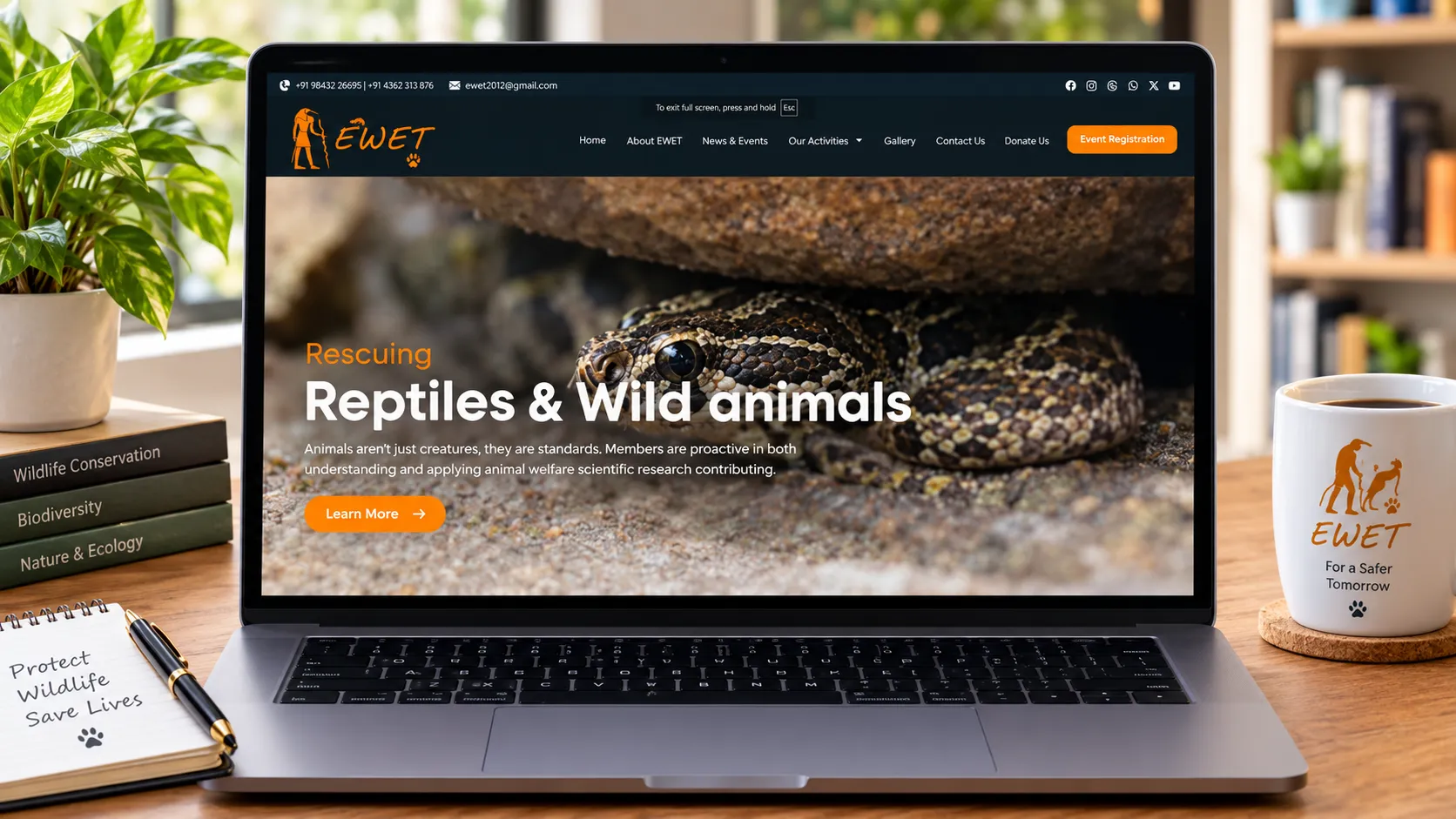 Non-profit organization website design and development by YOGA’S IT Solutions