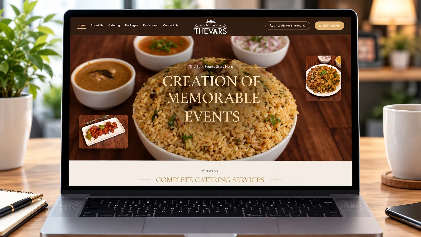 Restaurant website design and development by YOGA’S IT Solutions