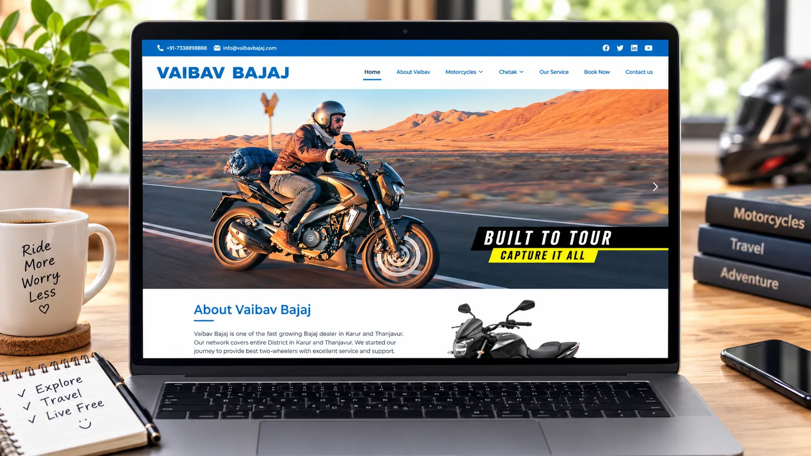 Automobile website design and development by YOGA’S IT Solutions for automotive businesses